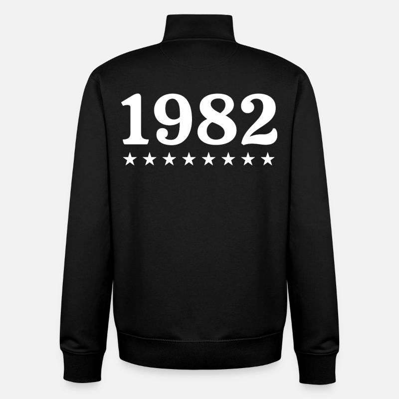 1982 Limited Edition 1982 Retro 1982 - Unisex Organic Zip Sweatshirt von Stanley/Stella - Schwarz