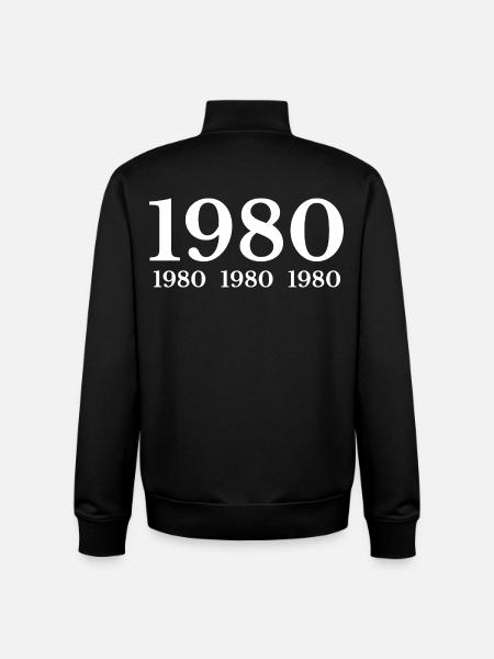 1980 - Unisex Organic Zip Sweatshirt by Stanley/Stella - black
