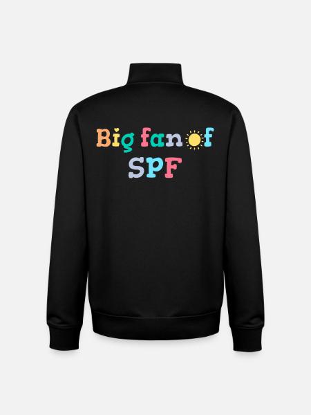 SPF Sonnenschutz Fan Sommer Sonne - Unisex Organic Zip Sweatshirt von Stanley/Stella - Schwarz
