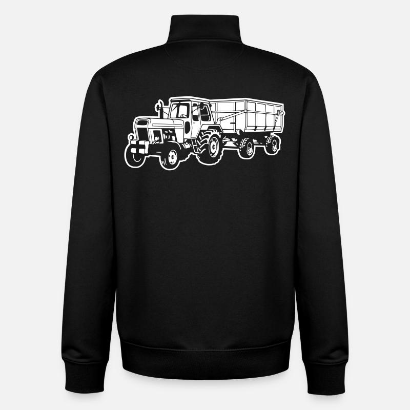 ZT300 with HW80 (Difference Image) - Unisex Organic Zip Sweatshirt by Stanley/Stella - black