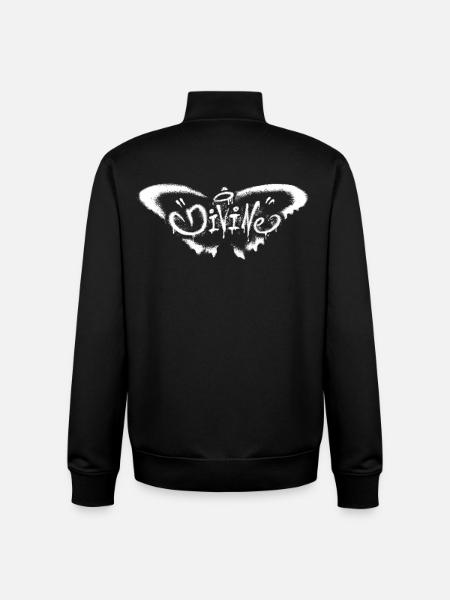 Grunge Butterfly – Mystical Transformation - Unisex Organic Zip Sweatshirt by Stanley/Stella - black