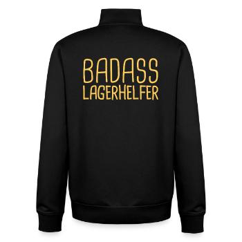 Camp Helper Badass - Sweat zippé unisexe en coton bio Stanley/Stella - noir - Dos - AI Model Male 185 light (185cm)