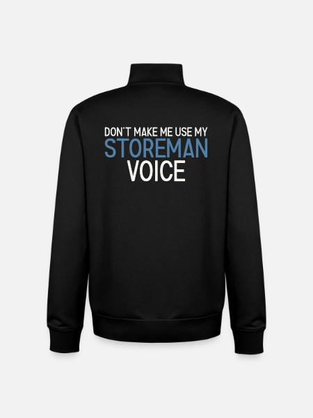 Storeman Voice - Unisex Organic Zip Sweatshirt von Stanley/Stella - Schwarz