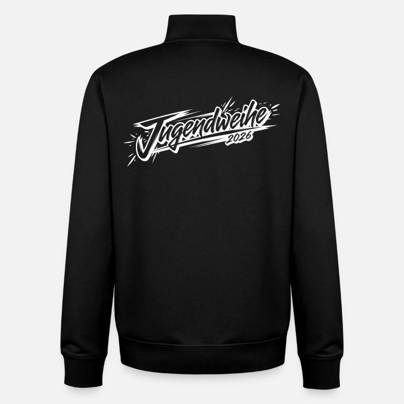 Jugendweihe 2026 - Unisex Organic Zip Sweatshirt von Stanley/Stella - Schwarz