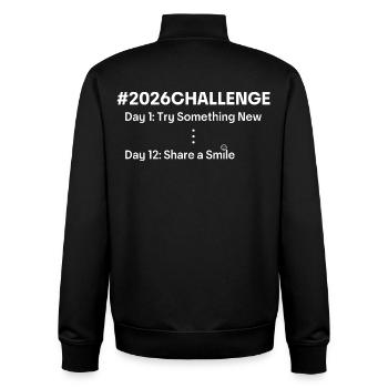 2026 Challenge – Motivation & Neuanfang - Unisex Organic Zip Sweatshirt von Stanley/Stella - Schwarz - Hinten - AI Model Male 185 light (185cm)