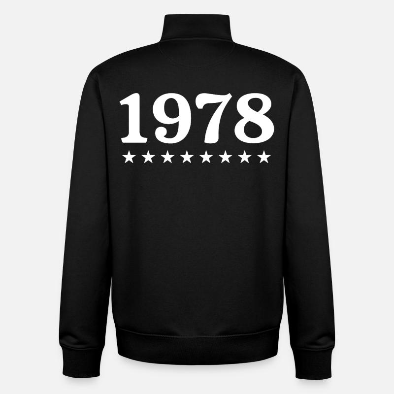 1978 Édition Limitée 1978 Retro 1978 - Sweat zippé unisexe en coton bio Stanley/Stella - noir