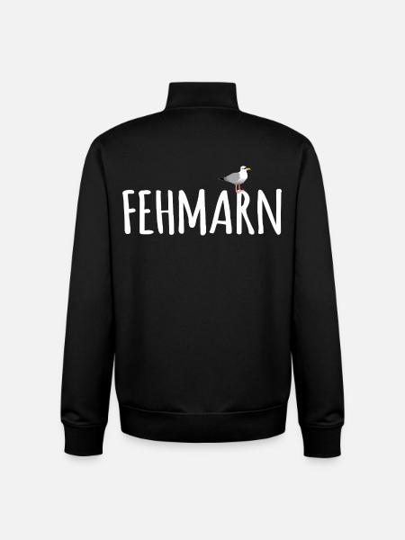 Fehmarn Möwe - Unisex Organic Zip Sweatshirt von Stanley/Stella - Schwarz