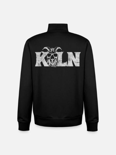 Geissbock cologne lettering - Unisex Organic Zip Sweatshirt by Stanley/Stella - black