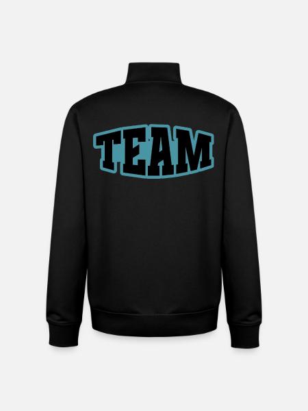 Équipe - Sweat zippé unisexe en coton bio Stanley/Stella - noir