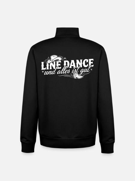 Line Dance Alles Ist Gut - Unisex Organic Zip Sweatshirt von Stanley/Stella - Schwarz