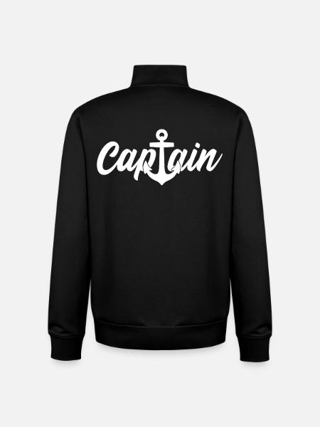 CAPTAIN KAPITÄN - Unisex Organic Zip Sweatshirt von Stanley/Stella - Schwarz