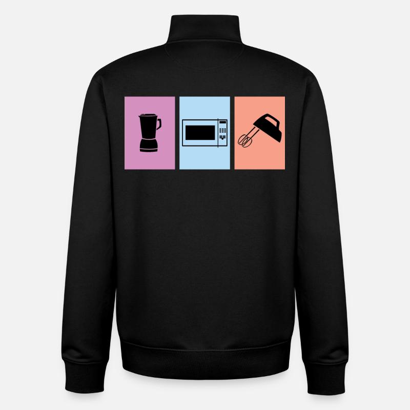Cuire - Sweat zippé unisexe en coton bio Stanley/Stella - noir