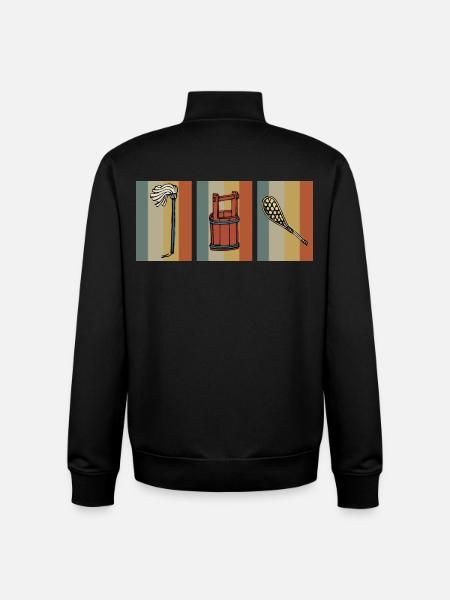 Hausfrau und Hausmann - Unisex Organic Zip Sweatshirt von Stanley/Stella - Schwarz