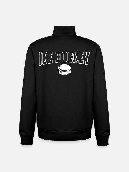 Eishockey  - Unisex Organic Zip Sweatshirt by Stanley/Stella - black