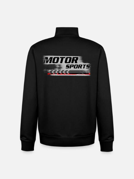 Motor Sports - Unisex Organic Zip Sweatshirt by Stanley/Stella - black