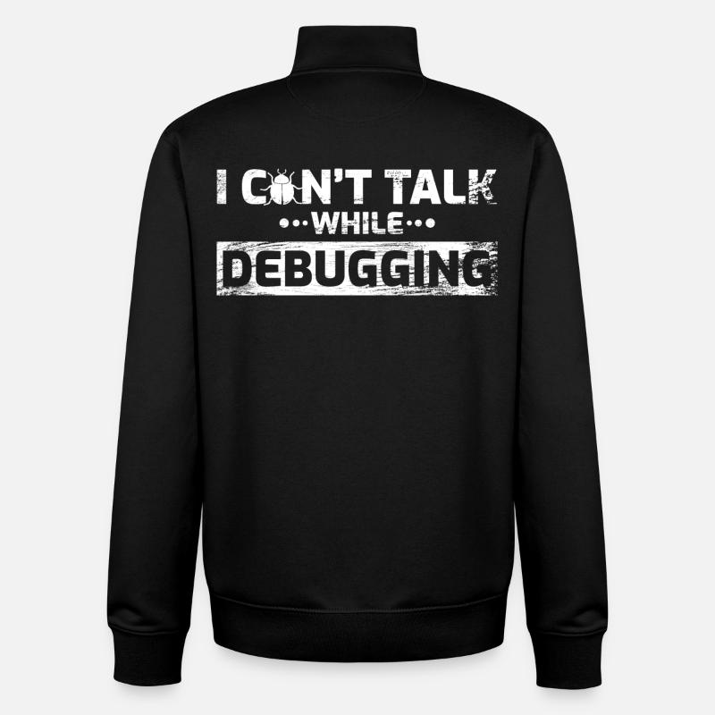 Software Developer Joke - Unisex Organic Zip Sweatshirt by Stanley/Stella - black