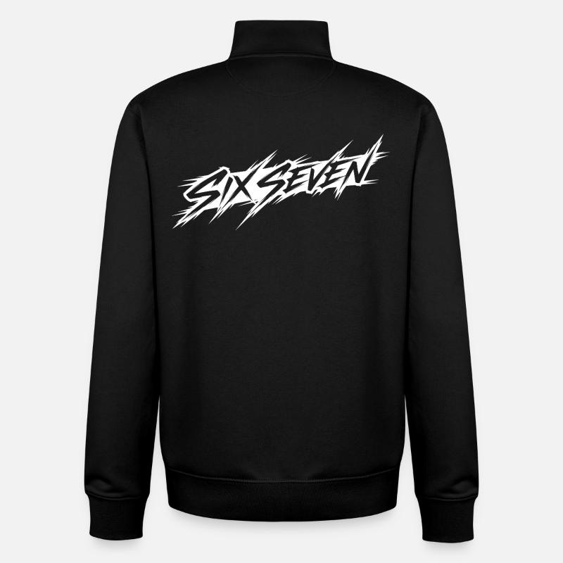 six sept - Sweat zippé unisexe en coton bio Stanley/Stella - noir