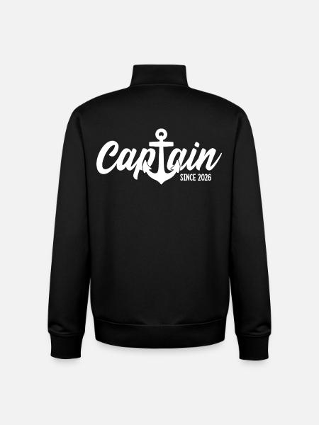 CAPTAIN 2026 CAPTAIN SINCE 2026 - Unisex Organic Zip Sweatshirt by Stanley/Stella - black