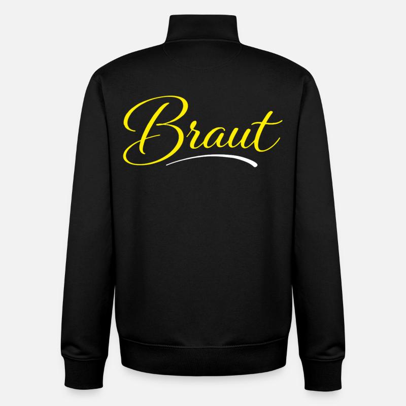 Bride - Unisex Organic Zip Sweatshirt by Stanley/Stella - black