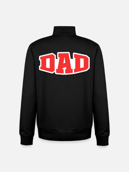 Papa - Sweat zippé unisexe en coton bio Stanley/Stella - noir