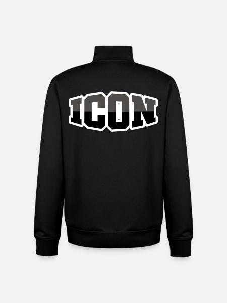 Icône - Sweat zippé unisexe en coton bio Stanley/Stella - noir