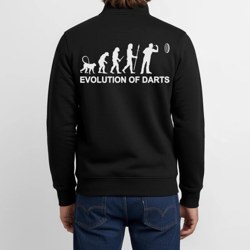 Évolution des fléchettes Sweat zippé unisexe en coton bio Stanley/Stella