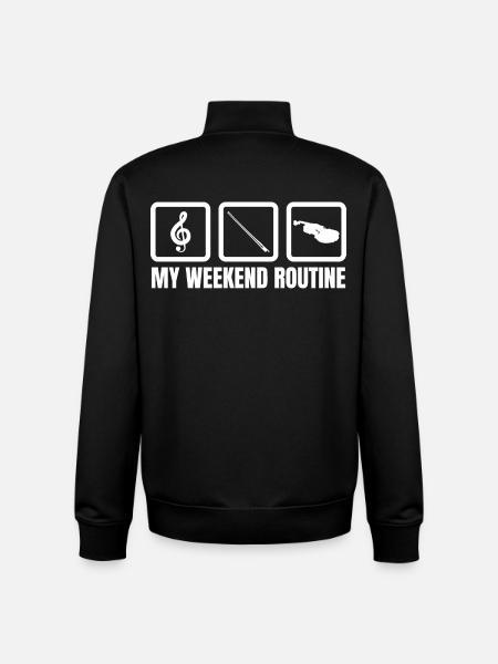 Violinists Weekend - Unisex Organic Zip Sweatshirt by Stanley/Stella - black