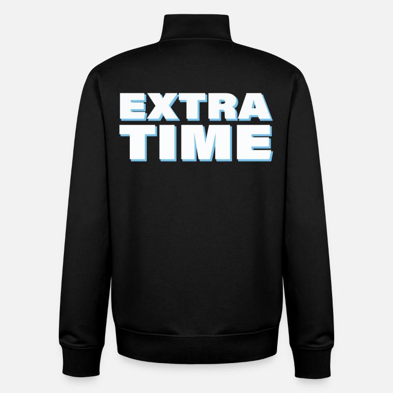 TEMPS SUPPLÉMENTAIRE - Sweat zippé unisexe en coton bio Stanley/Stella - noir