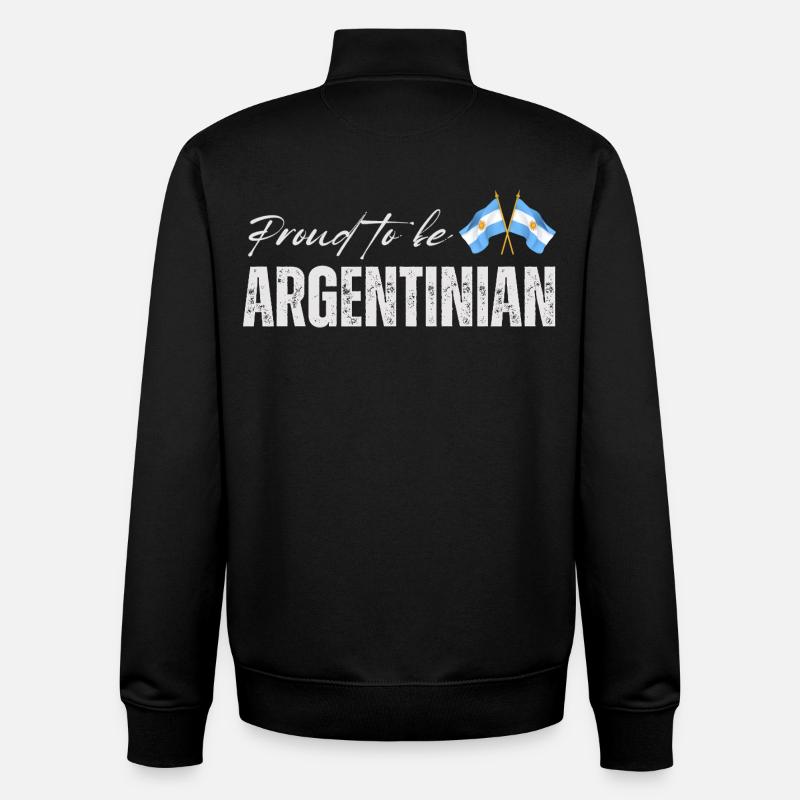 Stolzer Argentinier, ich liebe Argentinien - Unisex Organic Zip Sweatshirt von Stanley/Stella - Schwarz