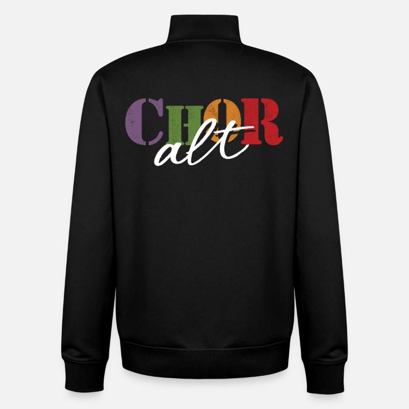 Chor Alt - Unisex Organic Zip Sweatshirt von Stanley/Stella - Schwarz