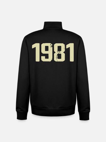 Jubilee 1981 - Unisex Organic Zip Sweatshirt by Stanley/Stella - black