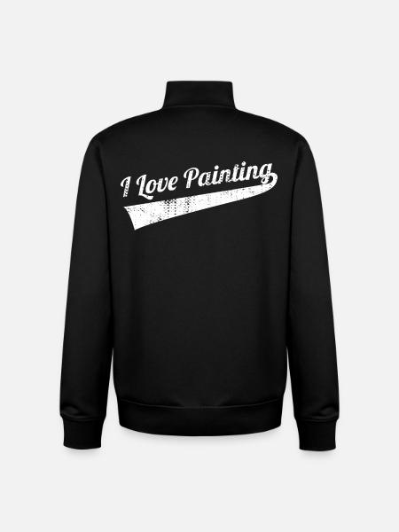 Painter Varnisher Love - Unisex Organic Zip Sweatshirt by Stanley/Stella - black
