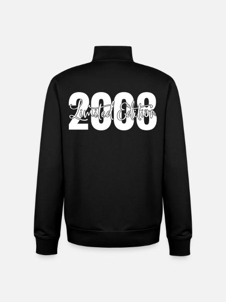 Edition limitée 2008 - Sweat zippé unisexe en coton bio Stanley/Stella - noir