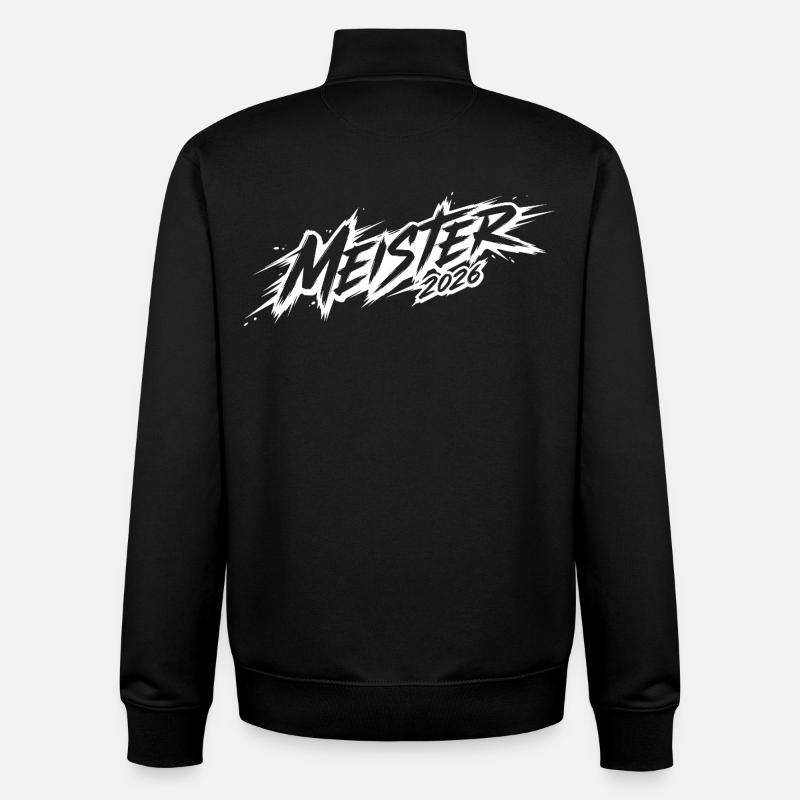 Champion 2026 - Sweat zippé unisexe en coton bio Stanley/Stella - noir