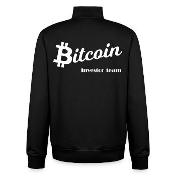 Krypto Investor Team Grafik - Unisex Organic Zip Sweatshirt von Stanley/Stella - Schwarz - Hinten - AI Model Male 185 light (185cm)