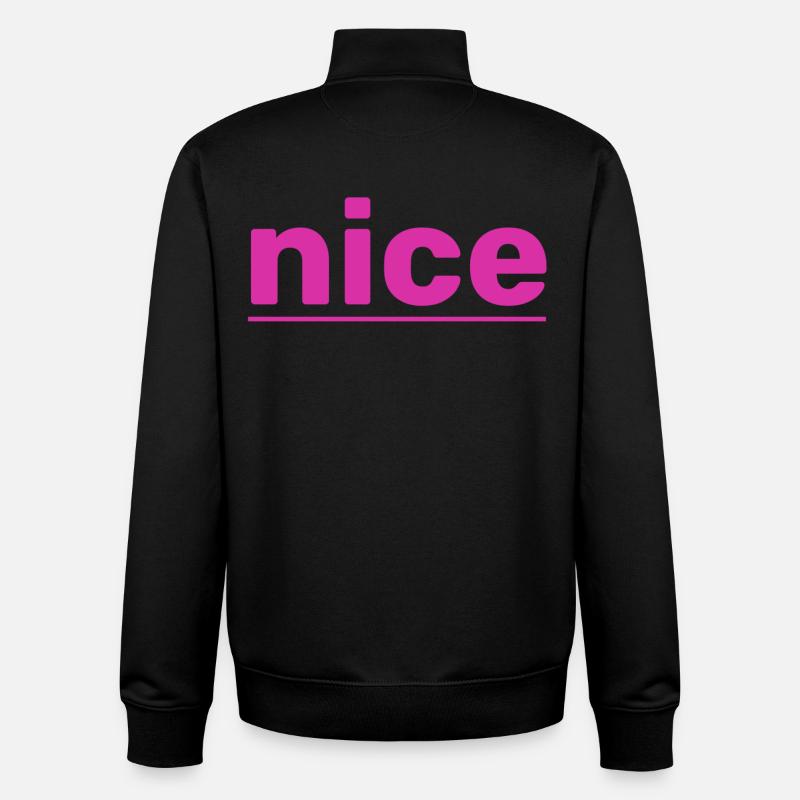 nice - Unisex Organic Zip Sweatshirt von Stanley/Stella - Schwarz