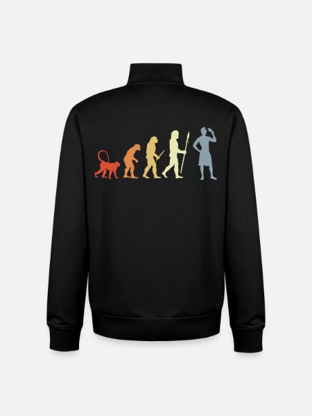 Evolution Eiscreme Liebhaber - Unisex Organic Zip Sweatshirt von Stanley/Stella - Schwarz