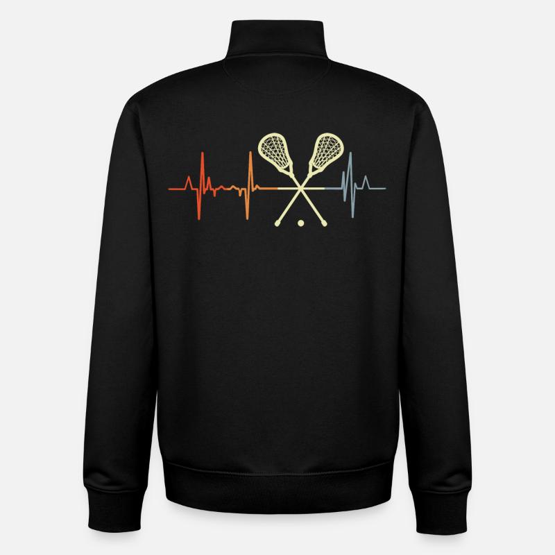 Palpitations de crosse - Sweat zippé unisexe en coton bio Stanley/Stella - noir