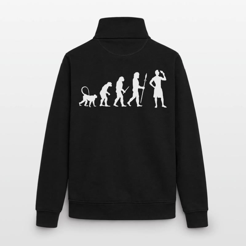 Évolution de la crème glacée Sweat zippé unisexe en coton bio Stanley/Stella