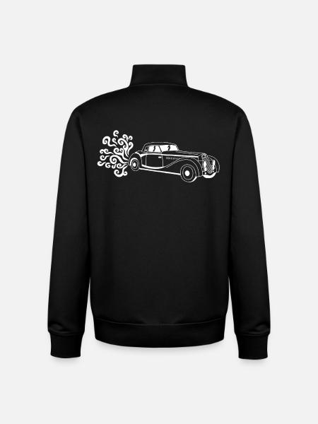 Weißer Oldtimer - Unisex Organic Zip Sweatshirt von Stanley/Stella - Schwarz