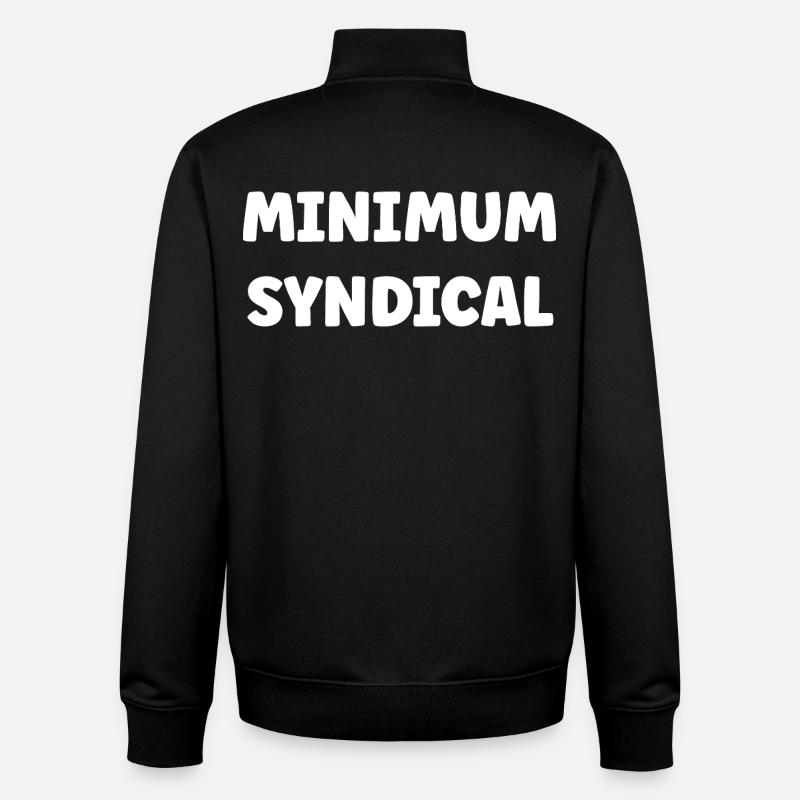 Minimum syndical - Sweat zippé unisexe en coton bio Stanley/Stella - noir