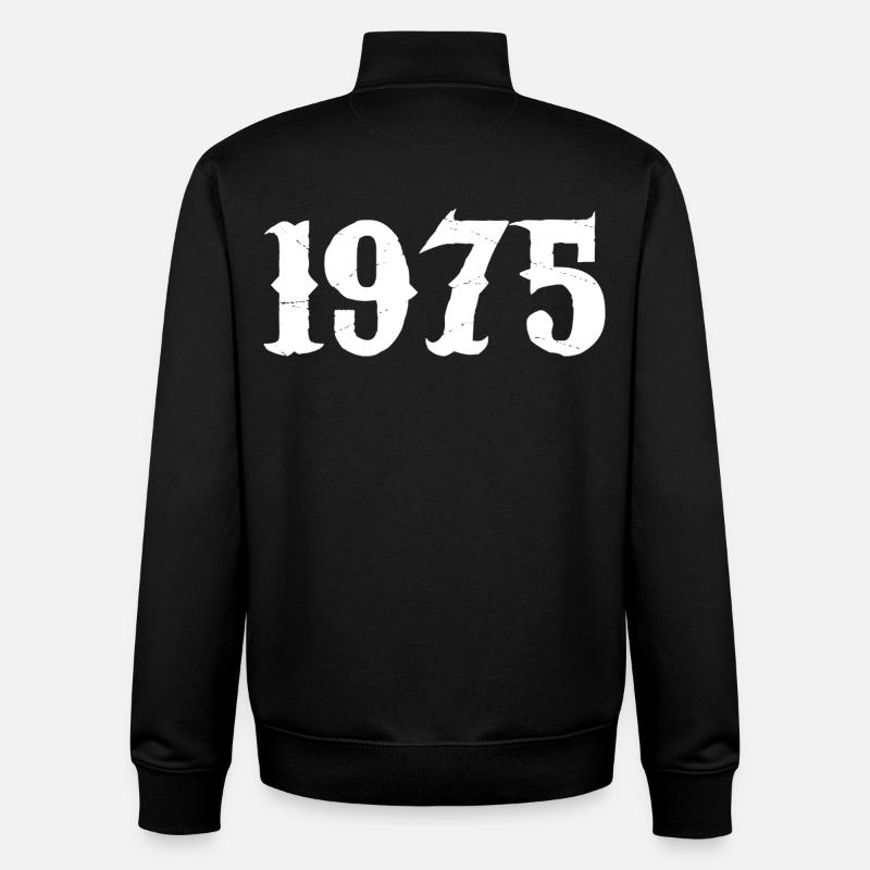 1975 - Unisex Organic Zip Sweatshirt von Stanley/Stella - Schwarz