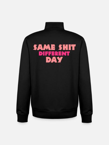 humour - Sweat zippé unisexe en coton bio Stanley/Stella - noir