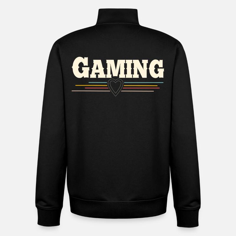 Gaming - Unisex Organic Zip Sweatshirt von Stanley/Stella - Schwarz