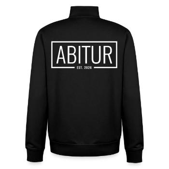 Abitur Est 2026 - Unisex Organic Zip Sweatshirt von Stanley/Stella - Schwarz - Hinten - AI Model Male 185 light (185cm)