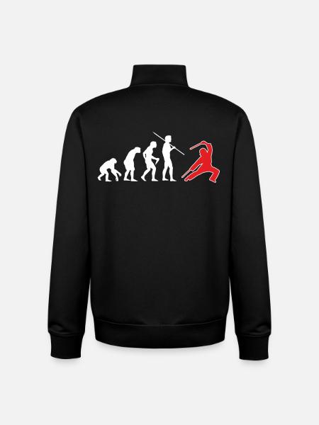 Escrima Evolution 4 - Unisex Organic Zip Sweatshirt von Stanley/Stella - Schwarz