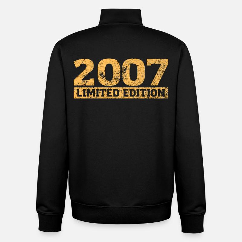 Édition Limitée 2007 18ème Cadeau d’Anniversaire - Sweat zippé unisexe en coton bio Stanley/Stella - noir