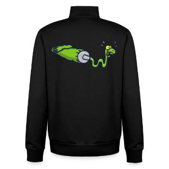 Schlangenmaler - Unisex Organic Zip Sweatshirt von Stanley/Stella - Schwarz - Hinten - AI Model Male 185 light (185cm)