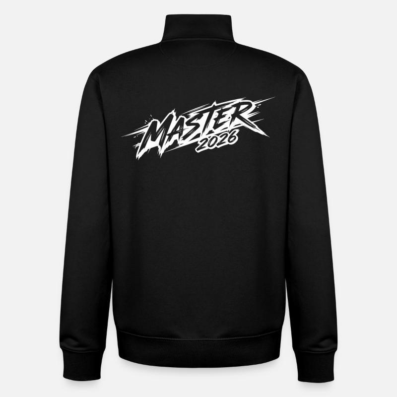 Master 2026 - Sweat zippé unisexe en coton bio Stanley/Stella - noir