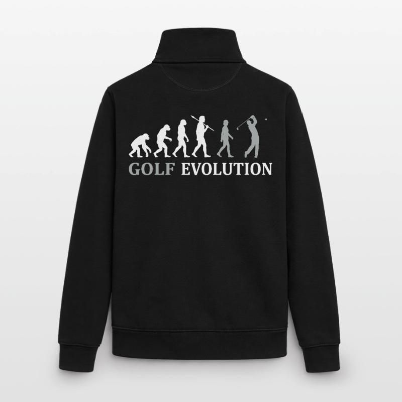 Golf Evolution – Das perfekte Golfer Geschenk Unisex Organic Zip Sweatshirt von Stanley/Stella